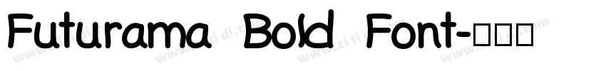 Futurama Bold Font字体转换
